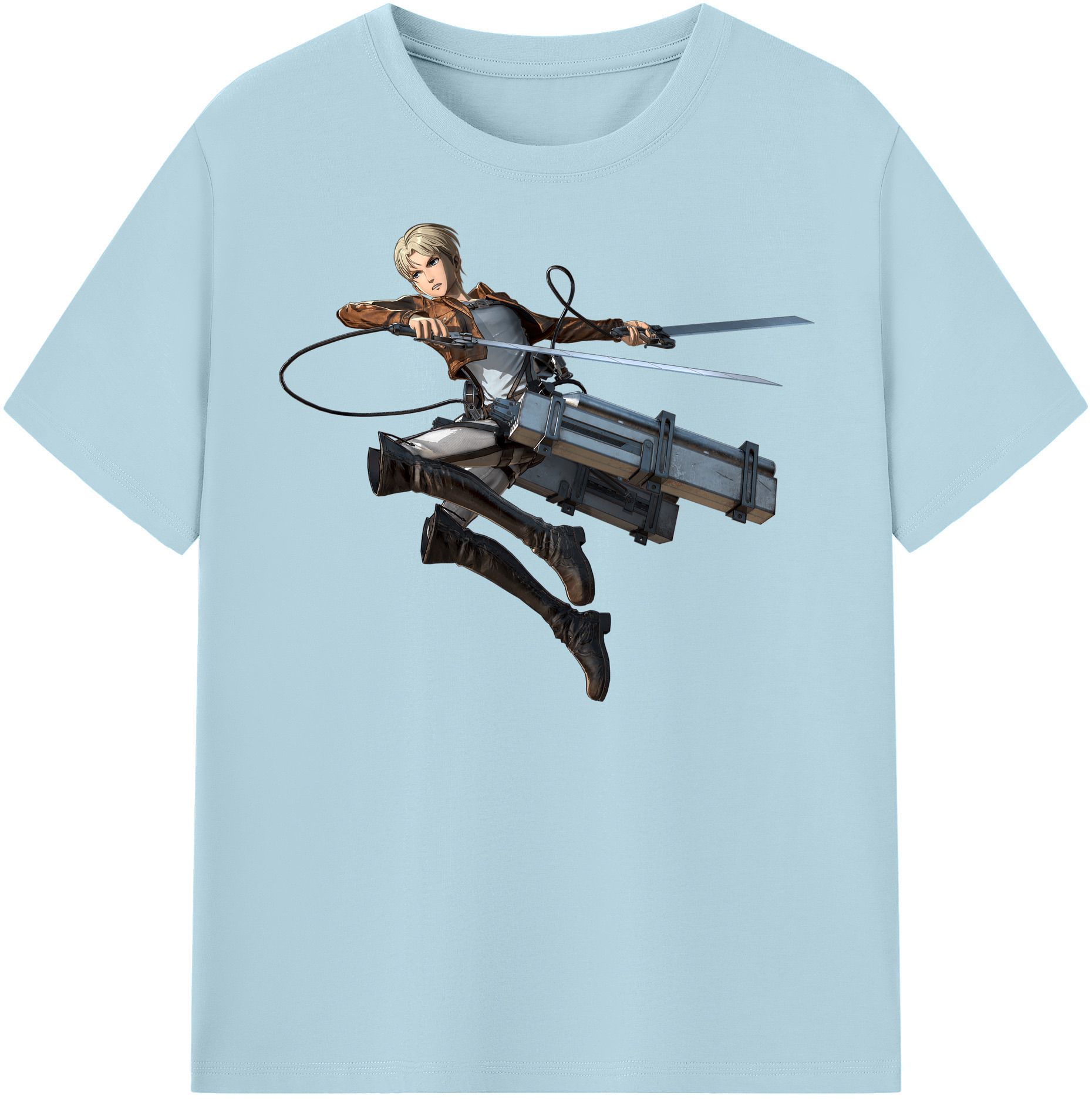 （画像用） 進撃の巨人 Attack on Titan 綿100％半袖Tシャツ（フロントプリント）